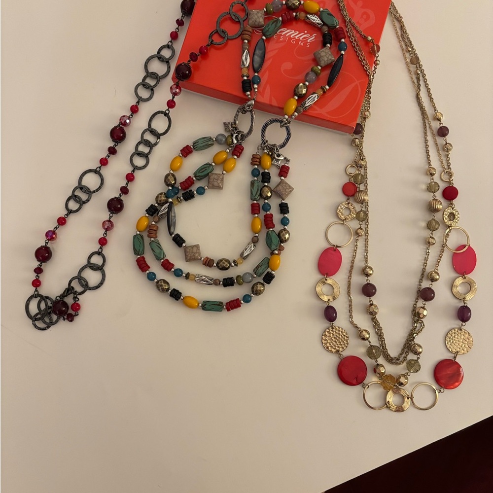 Multicolor Beaded Necklace Collection